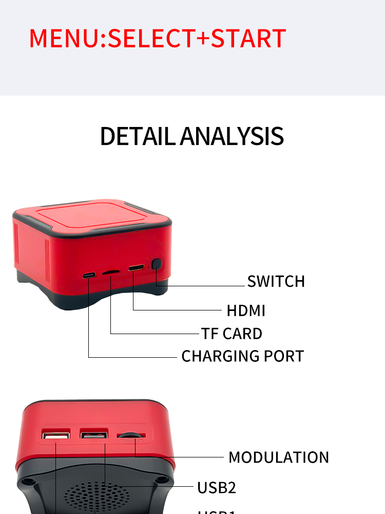 Bigarbee Mini Retro Game TV Console